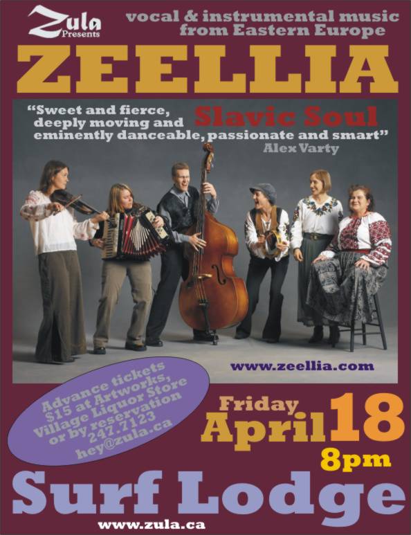 Zeellia: Slavic Soul -- 3.18.08 -- Surf Lodge -- Gabriola