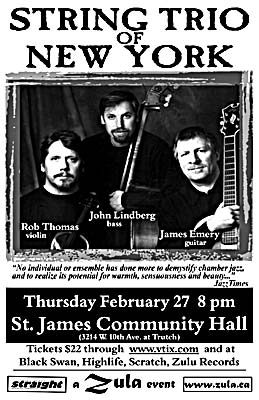 String Trio of New York -- 2.27.03 -- St. James Community Hall